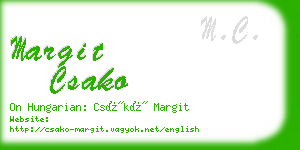 margit csako business card